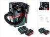 Metabo AS 18 L PC Compact aspirateur sans fil 18 V 6 l IPX4 classe de poussière L humide et sec + 1x batterie 5,5 Ah + chargeur