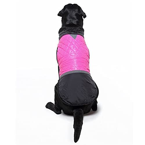 JRKJ Winter Dog jas kleding Waterdichte reflecterende grote hondenjas Soft High Collar Dog Vest voor Medium Large Dogs S-2XL