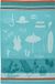 Coucke - A la plage - Theedoek van katoenen jacquard met print 50 x 75 cm
