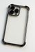 Ceezs TPU Shock Case - Geschikt voor iPhone 13 Pro, met Camerabescherming (Noir)