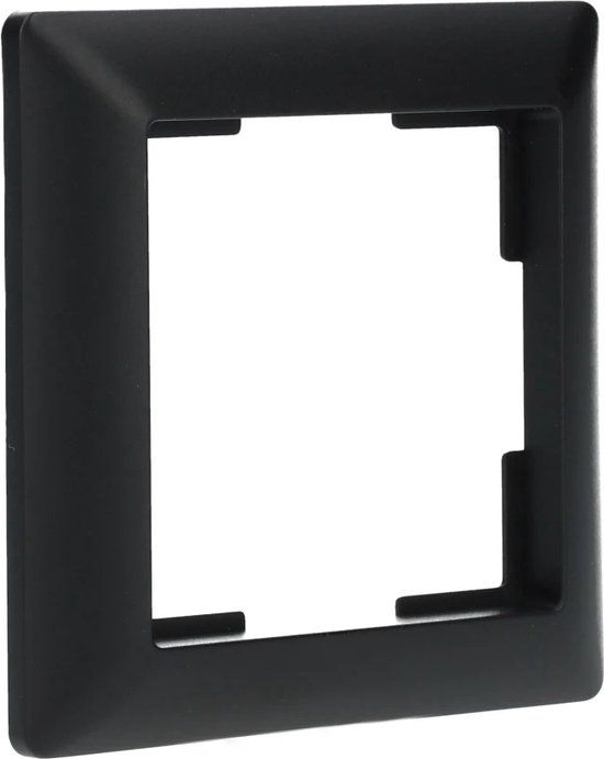 ION industries afdekraam 1-voudig J1 mat zwart 80x80mm - 8718836971259