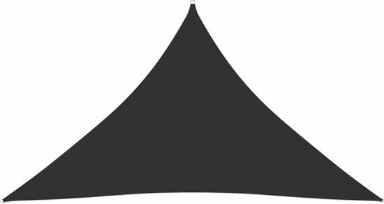 vidaXL Zonnescherm Driehoekig 2,5x2,5x3,5 m Oxford Stof Antraciet