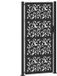 vidaXL Poort met bladontwerp 100x200 cm staal zwart