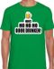 Bellatio Decorations Niks ho ho ho bier doordrinken fout Kerst t-shirt - groen - heren - Kerst t-shirt / Kerst outfit L