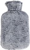 Home & Styling Bouillotte Fausse fourrure - 1.75 Litre - Gris