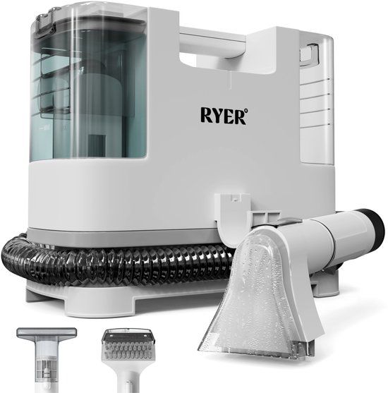 RYER Tapijtreiniger - Draagbare Vlekkenreiniger - 400W - Wit