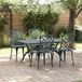 vidaXL Tuinstoel 4 st groen aluminium