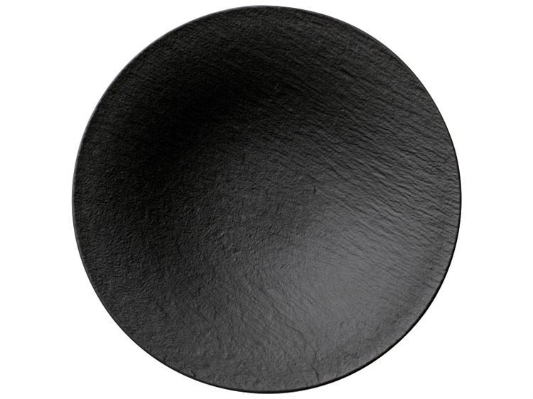 Villeroy & Boch Manufacture Rock Salad Bowl - Black Porcelain - Round - 29cm