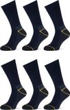 Stapp 6-Pack Stevige Worker Werksokken Yellow - Worker 4415,699 - Zwart - Unisex - Maat 47-50