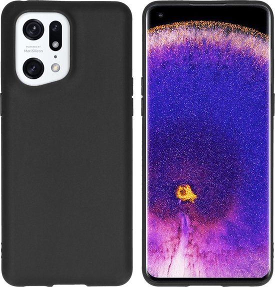 iMoshion Color Backcover - Hoesje voor Oppo Find X5 Pro - Zwart