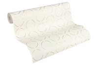 Architects Paper Vliesbehang AP 2000 Design by F.A. Porsche behang Circles metallic wit 10,05 m x 0,53 m