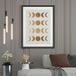 Lunes Boho Affiche / Poster - 40x50 Cm - Bordure Noire Et Blanche