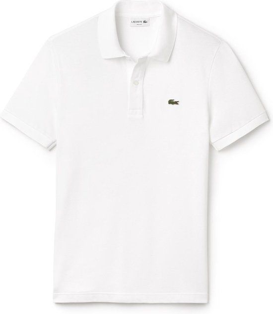 Lacoste Men's Slim Fit Pique Polo Shirt - White - Size 4XL