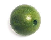 Houten bol groen Ø 30 mm 50 stuks ca.