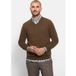 OLYMP Casual Regular Fit Gebreide trui V-hals bruin, Effen