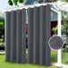 Shenzhen Haorui Industrial Technology Co., Ltd. Rideaux d'extérieur imperméables - Occultants et coupe-vent - 1 pièce - Gris foncé - 132 x 275 cm