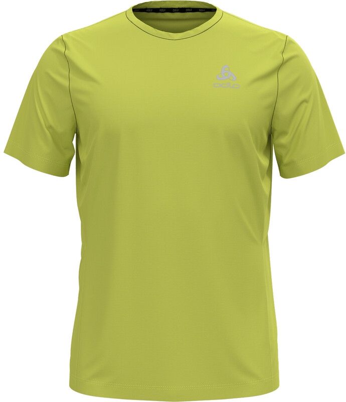 ODLO Element Light Print Crew Neck T-shirt Heren - limeade