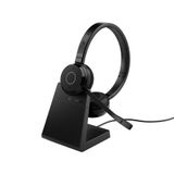 Jabra Evolve 65 TE Casque - Noir - USB Type-A - Bluetooth - Station de recharge