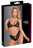 Cottelli Collection Lingerie Cottelli Fluweel Elegante Set met Bandjes Zwart S