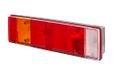 HELLA 2VP 007 323-111 Achterlicht - Gloeilamp - 24V - Opbouw/Geschroefd - Lenskleur: meerdere kleuren - Stekker: Schroefverbinding - links - Aantal: 1