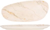 Bonna Granix Serveerschaal - Porselein - Multikleur - Ovaal - 36 cm - Set van 2