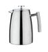 Café Stål Belmont Cafetière, 2 liter, 16 kopjes, Dubbelwandig