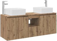 vidaXL Badkamerkastenset 3 st Artisanaal eiken 49,5 x 41 x 63 cm