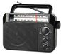 Radio portable AM FM - Secteur et pile - Haut-parleur 3,5 pouces - Noir