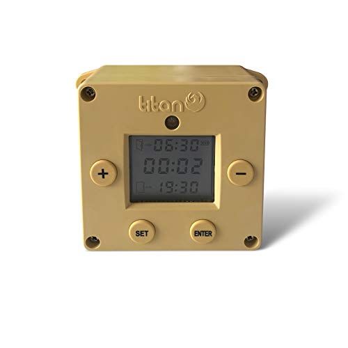 Titan Incubators CUBE Lichtsensor en timer Automatische kippenhokopener / -sluiter - 0738523791296