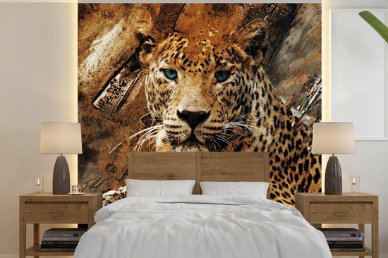 Nr1Wallpaper Behang - Fotobehang Luipaard - Dieren - Wild - Breedte 260 cm x hoogte 260 cm