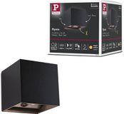 Paulmann LED wandlamp op accu Nyara IP44 3000K 100x104 mm 2x1W Zwart