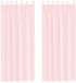 vidaXL Gordijnen voile met lussen 2 st 140x260 cm lichtroze