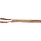 HELU 40180 Câble de haut-parleur 2 x 0.5 mm² Transparent par mètre