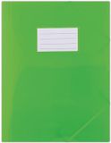 DONAU documentenmap met elastiek PP A4 480 micron 3 kleppen semi-transparant groen