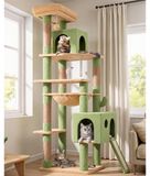 Arbre à chat Cactus Vert - 178 cm - Hamac et Maison de chat