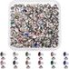 Icecat 120 rivets strass, 12 couleurs, demi-rond, laiton, 6,5 mm