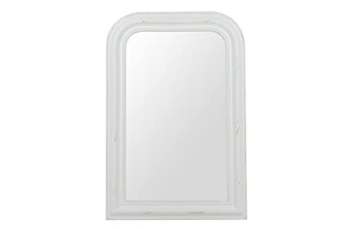 Adda Home Spiegel van hout, antiek wit, 56 x 3 x 84 cm
