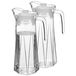 Alessandro pichet avec couvercle - 2x - 1.3 Litre - verre - pichet - carafe à eau - pichet à limonade