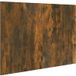 Tête de lit en chêne fumé 120x1,5x80 cm bois d'ingénierie