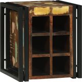 vidaXL Wijnrek Massief Gerecycled Hout 35 x 35 x 39 cm