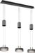 TRIO LEUCHTEN Franklin Hanglamp - Antraciet - 3x LED