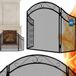 Merkloos / Sans marque KOTARBAU Haard Scherm - 128.5x79cm - Bescherming tegen Vonken