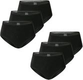 Schiesser Midislip Modern Multipacks Zwart Dames 6 Stuks