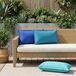 vidaXL Kussensloop 12 st houten lichtblauw 40 x 80 cm polyester