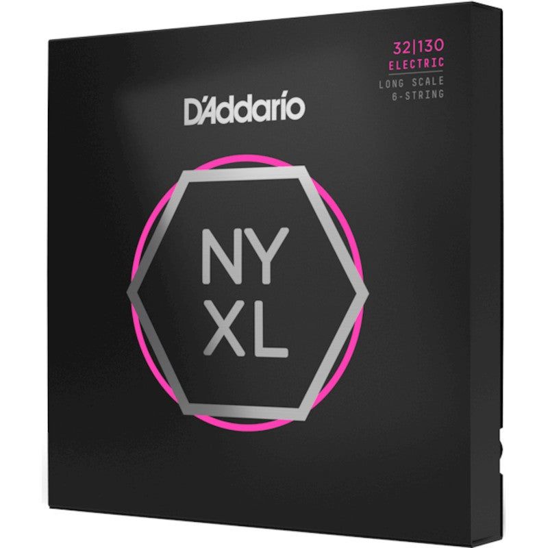 D'Addario NYXL32130 Nickel Plated Steel Bass Guitar Strings - Regular Light 32-130