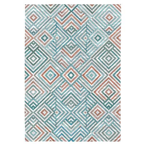 Rodier Rodier Generiek tapijt voor woonkamer, laagpolig, katoen, 120 x 170 cm, Tihua