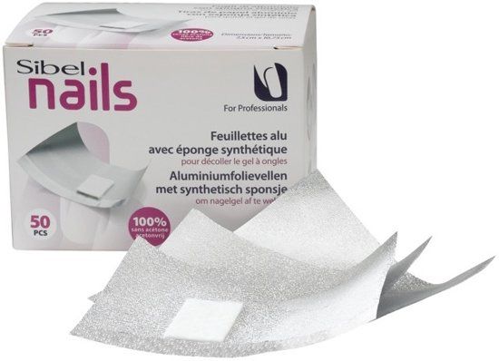 Sibel ALUMINIUMFOLIEVELLEN MET SYNTHETISCH SPONSJE 50ST