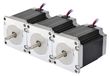 3x moteur pas à pas Nema 23, angle de pas 1,8°, couple 1,9 Nm, 2,8 A, 57x76 mm