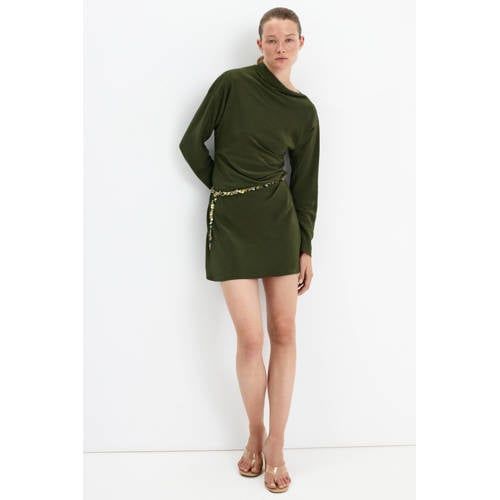 Mango Korte Jurk - Groen