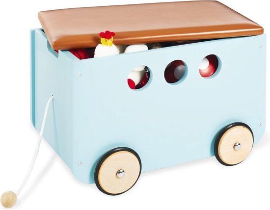 Pinolino Jim Speelgoedkist Op Wieltjes - Mint